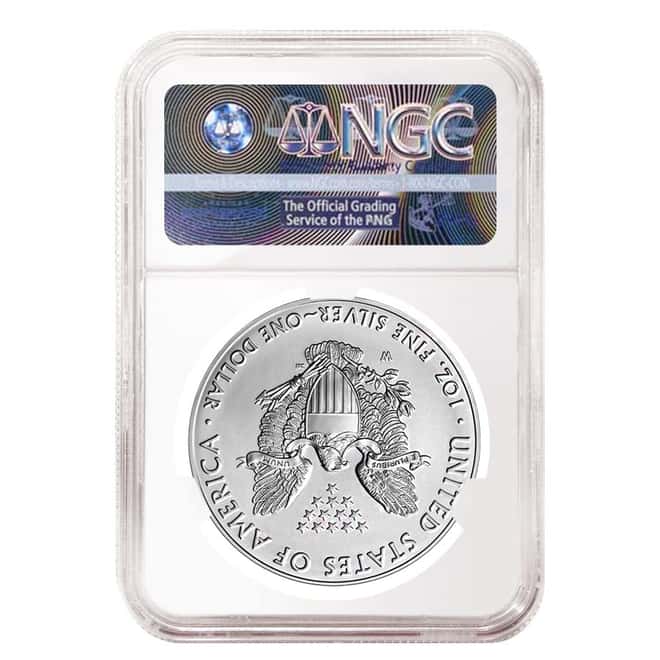 2016-W 1 oz Burnished Silver American Eagle NGC MS 69 First Day of Issue - 30th Anniversary
