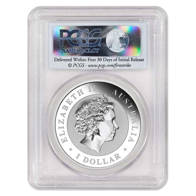 2017 1 oz Silver Australian Kookaburra Perth Mint NGC MS 70 Early Releases