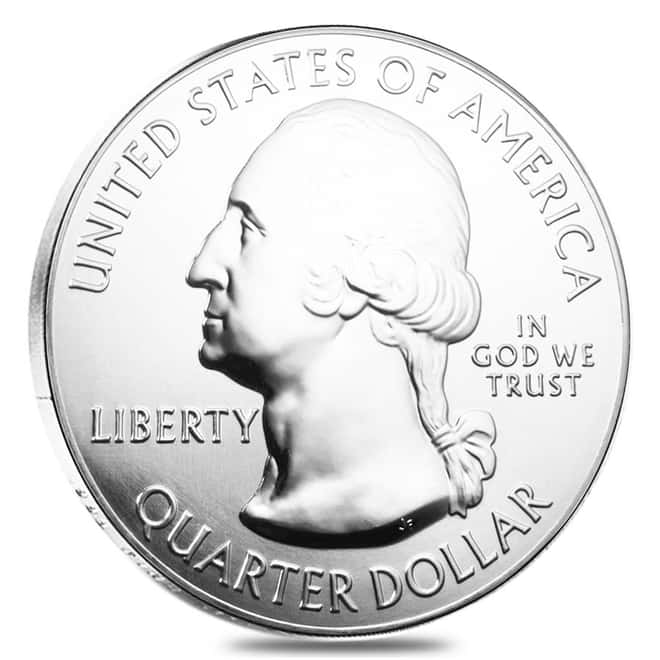 2017 5 oz Silver America the Beautiful ATB Indiana George Rogers Clark National Historical Park Coin