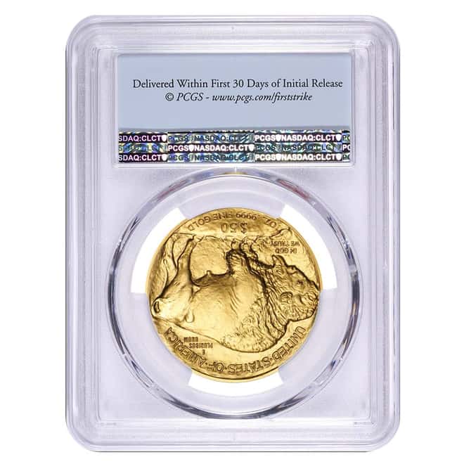 2017 1 oz Gold American Buffalo PCGS MS 69 First Strike (Flag Label)