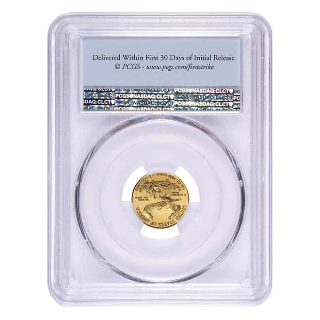 2017 1/10 oz Gold American Eagle PCGS MS 70 First Strike
