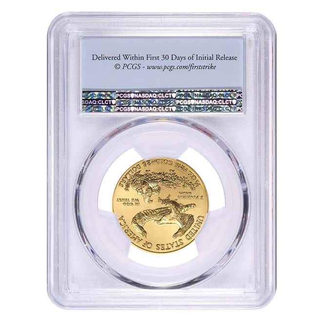 2017 1/2 oz Gold American Eagle PCGS MS 70 First Strike