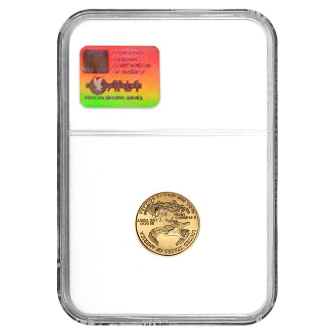 2000 1/10 oz $5 Gold American Eagle Coin NGC MS 70