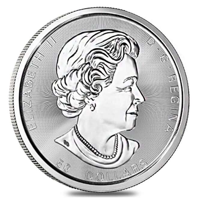 2017 10 oz Silver Canadian Tree of Life $50 Coin (In Cap)