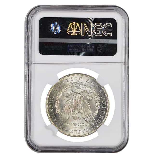1891-CC Silver Morgan Dollar NGC MS 63 Top 100 VAM-3 Spitting Eagle