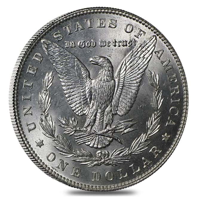 Silver Morgan Dollar PCGS MS 63 (Random Year, 1878-1904)