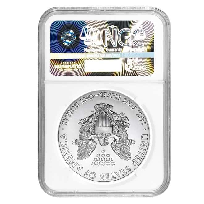 2017 1 oz Silver American Eagle $1 Coin NGC MS 69 First Day of Issue