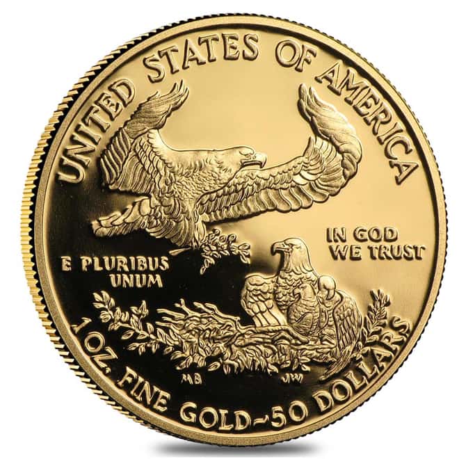 2017-W 1 oz $50 Proof Gold American Eagle (w/Box & COA)