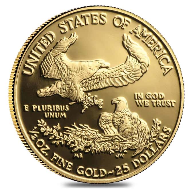2017-W 1/2 oz $25 Proof Gold American Eagle (w/Box & COA)