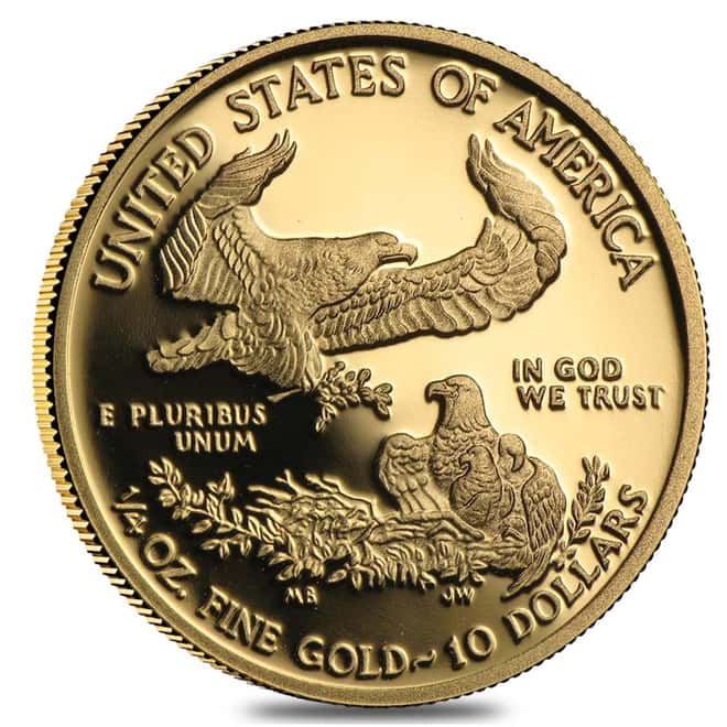 2017-W 1/4 oz $10 Proof Gold American Eagle (w/Box & COA)