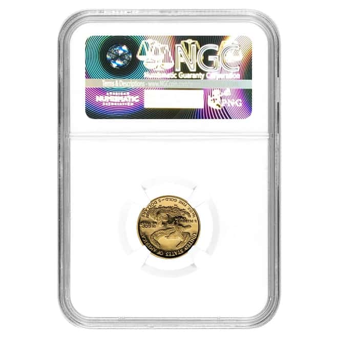 2002 W 1/10 oz Gold Eagle $5 NGC PF 69 UCAM
