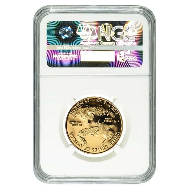 1999 W 1/2 oz $25 Gold Eagle NGC PF 69 UCAM