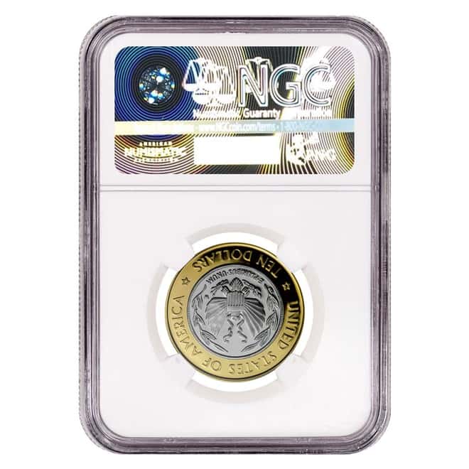 2000-W Gold/Platinum $10 Commemorative Library of Congress NGC PF 70 UCAM