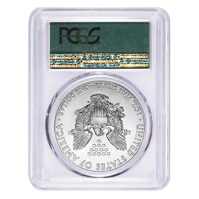 2017 1 oz Silver American Eagle $1 Coin PCGS MS 70 First Strike (Doily)