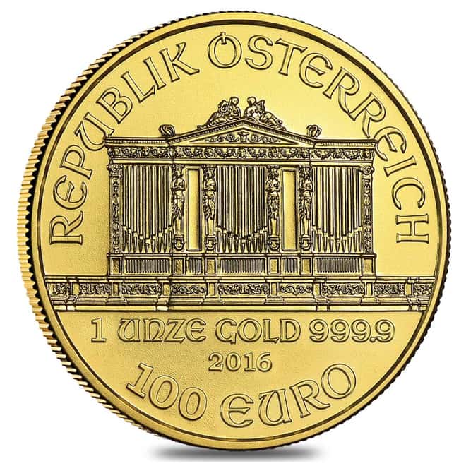 2016 1 oz Austria Gold Philharmonic Coin BU