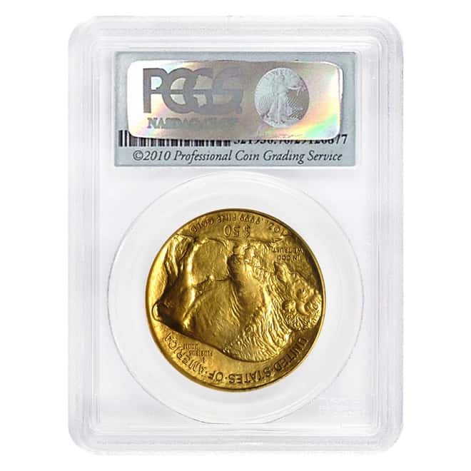 2010 1 oz $50 Gold Buffalo PCGS MS 69 First Strike