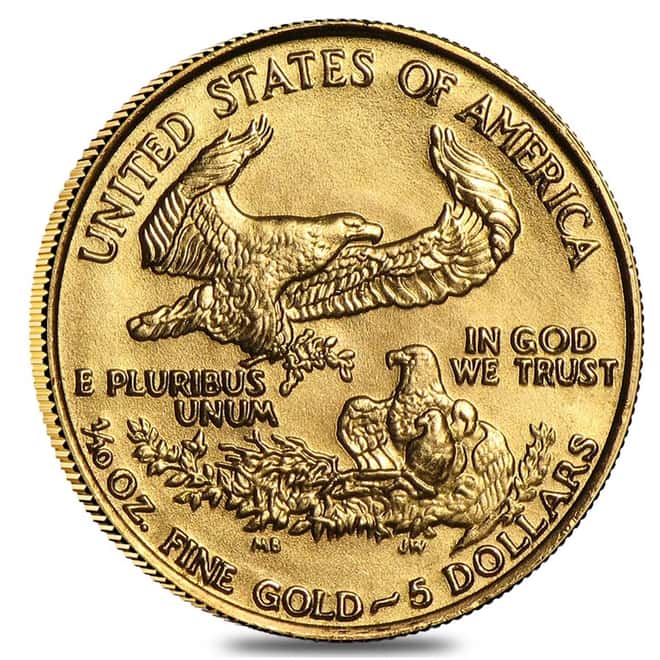 1987 1/10 oz Gold American Eagle BU (MCMLXXXVII)