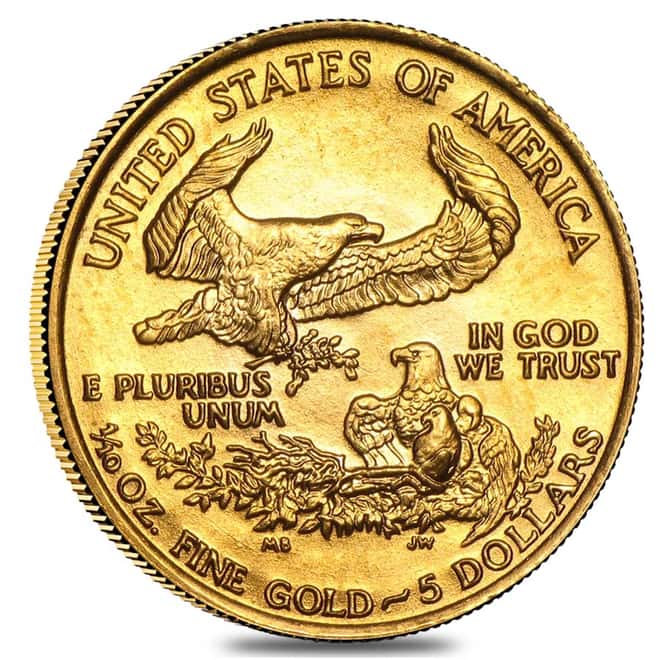 1988 1/10 oz Gold American Eagle BU (MCMLXXXVIII)
