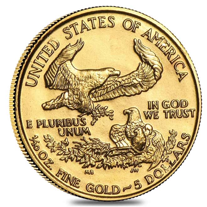 1989 1/10 oz Gold American Eagle BU (MCMLXXXIX)