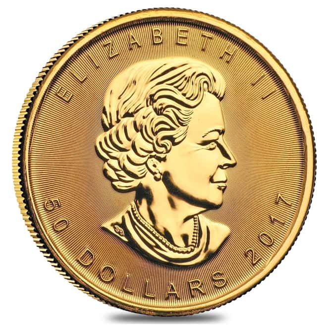 2017 1 oz Canadian Gold Maple Leaf $50 Coin .9999 Fine BU
