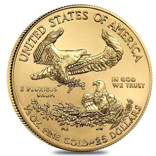 1996 1/2 oz Gold American Eagle BU