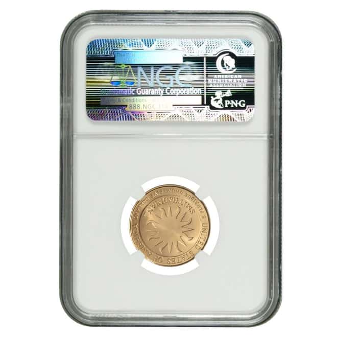 1996 W Gold $5 Commemorative Smithson NGC MS 70