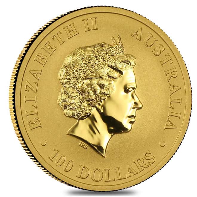 2010 1 oz Australian Gold Kangaroo Perth Mint Coin .9999 Fine BU In Cap