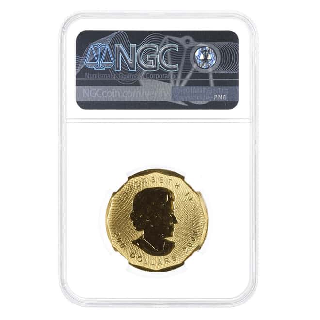 2008 1 oz Canadian Gold Maple Leaf $200 Coin .99999 Fine NGC MS 67