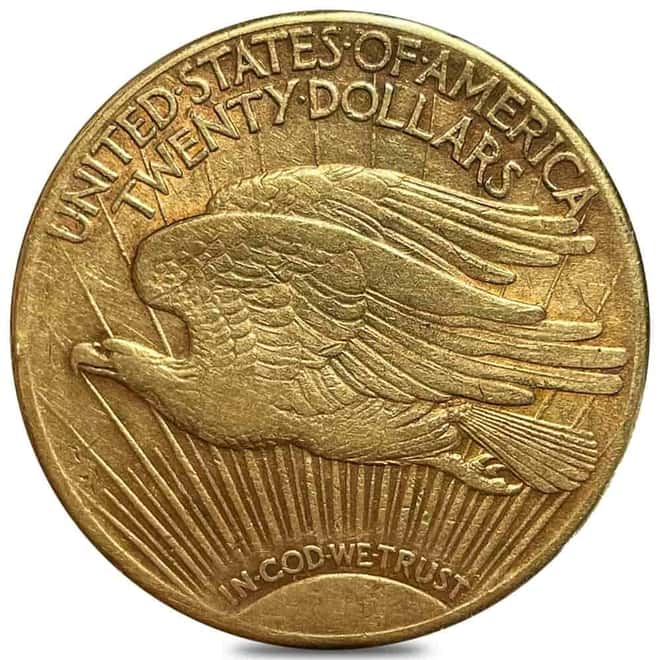 $20 Gold Double Eagle Saint Gaudens - Very Fine VF (Random Year)