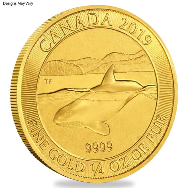 1/4 oz Gold Coin Random Mint .999+ Fine BU/Proof