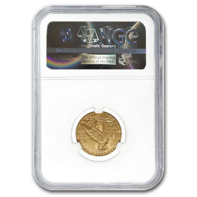 1926 $2.5 Quarter Eagle Indian Head Gold Coin NGC MS 61