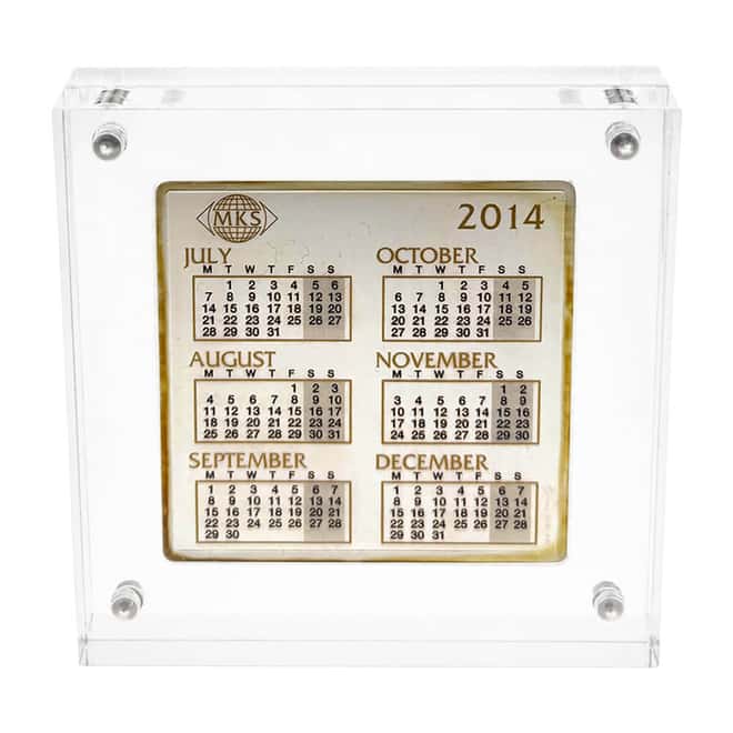 2014 1 oz PAMP Calendar Silver Bar .999 Fine