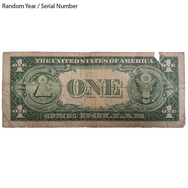 $1 Silver Certificate Currency Star Note Cull (Random Year)