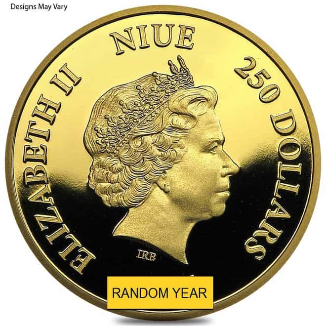 Niue 1 oz Roaring Lion Truth Series Proof Gold Coin (Random Year)