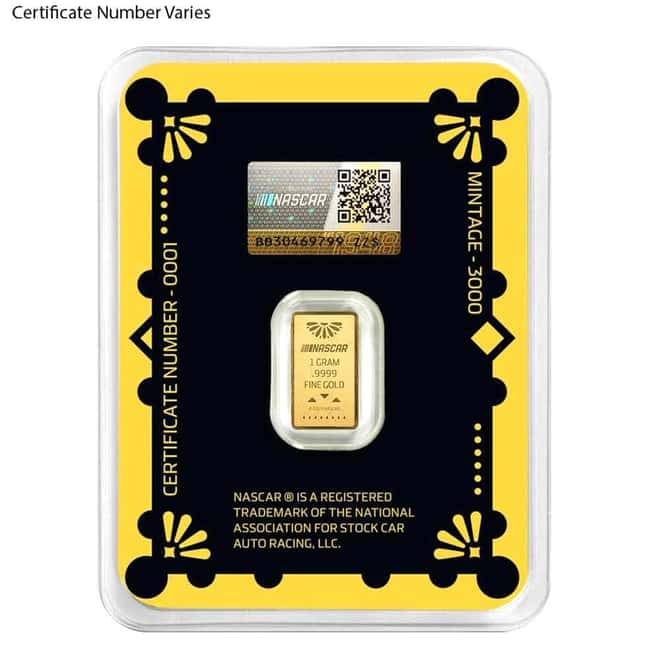 2025 1 Gram PAMP Suisse Nascar Mexico City Gold Bar .9999 Fine (in TEP)