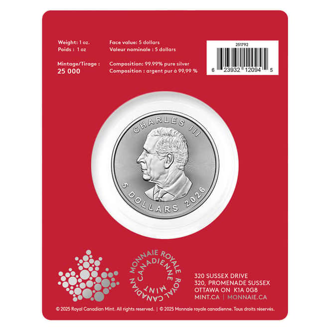 2026 Canada 1 oz Treasured Silver Maple Leaf Horse Privy Coin (in Assay)