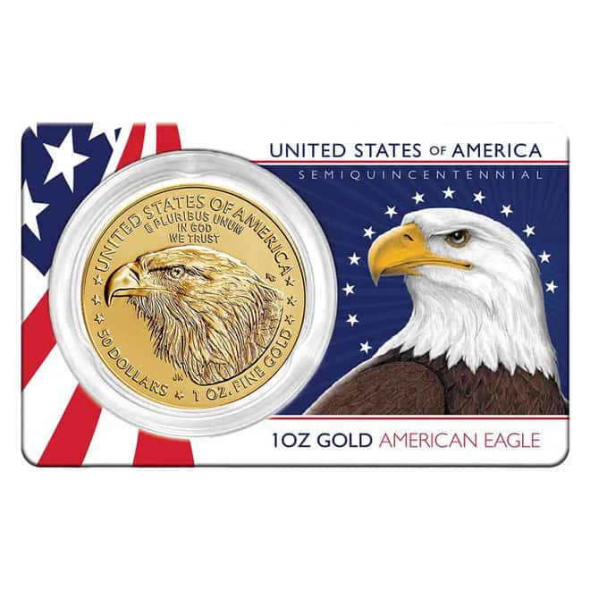 2026 1 oz Gold American Eagle $50 Coin BU (in Assay)