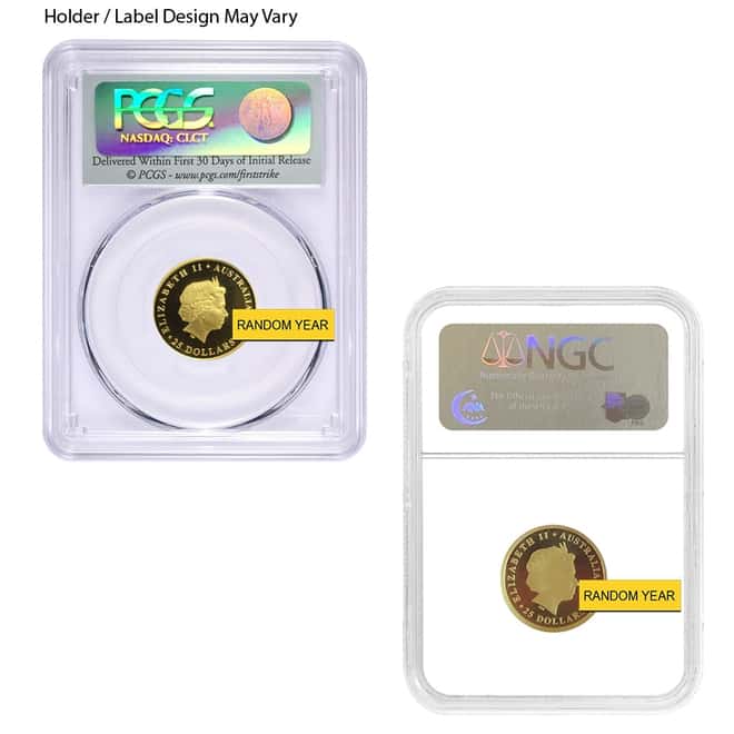 Australia Proof Gold Sovereign Perth Mint NGC / PCGS Gem PF (Random Year)