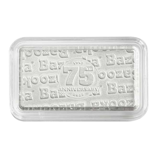 2022 40 gram PAMP Suisse Bazooka Joe Bubble Gum Silver Wafer - 75th Ann (w/Box & COA)