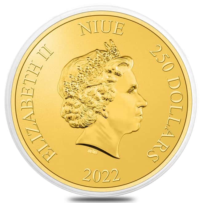 2022 Niue 1 oz Star Wars Darth Vader $250 Gold Coin .9999 Fine BU