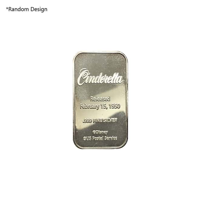 1 oz Disney Silver Bar .999 Fine (Random Design)