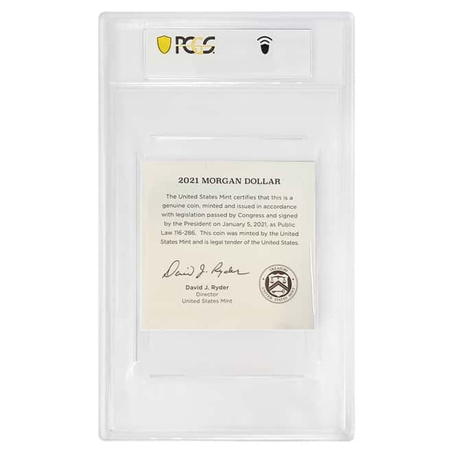 2021-S Morgan Silver Dollar Centennial PCGS MS 70 FS (w/COA)