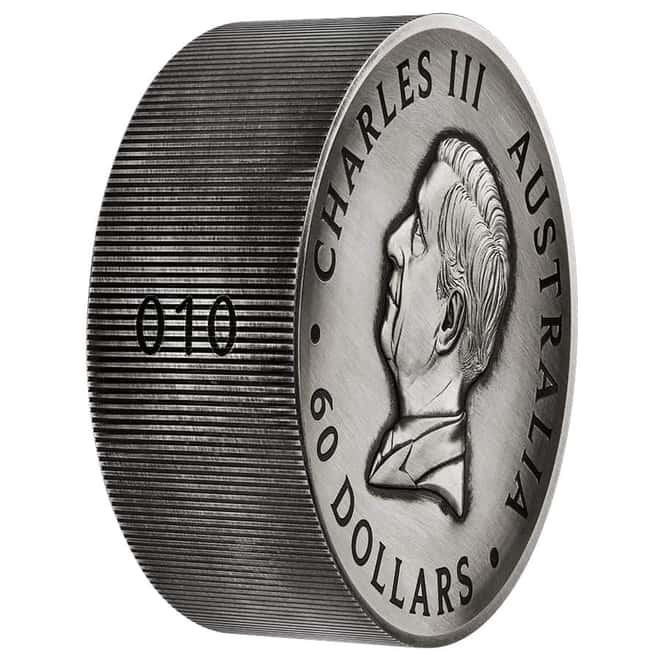 2024 2 Kilo Honey Bee Antiqued Silver Coin Australian Perth Mint