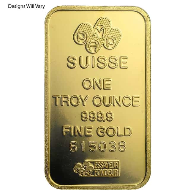 NO ASSAY - 1 oz Gold Bar PAMP Suisse Lady Fortuna .9999 Fine