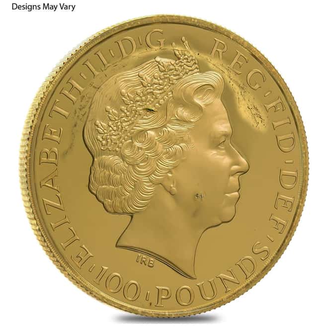 Great Britain Gold 1 oz Britannia Coin Scruffy (Random Year)