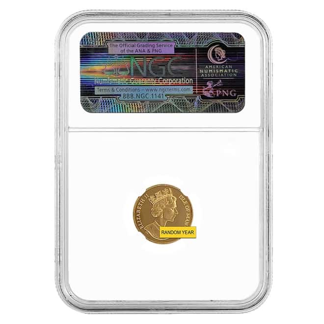 Isle of Man 1/10 oz Gold Noble NGC PF 69 UCAM (Random Year)