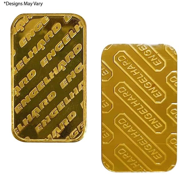 1 oz Engelhard Gold Bar .9999 Fine