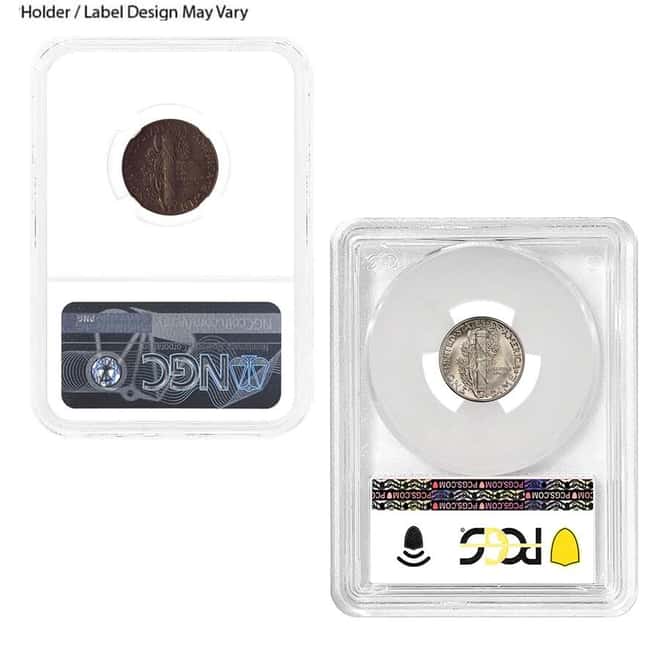 Mercury Silver Dime 10C NGC / PCGS MS 65 (Random Year)