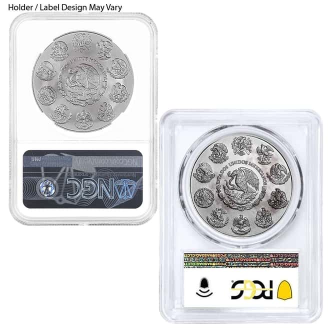 MILKY - 1 oz Mexican Silver Libertad Coin NGC / PCGS MS 70