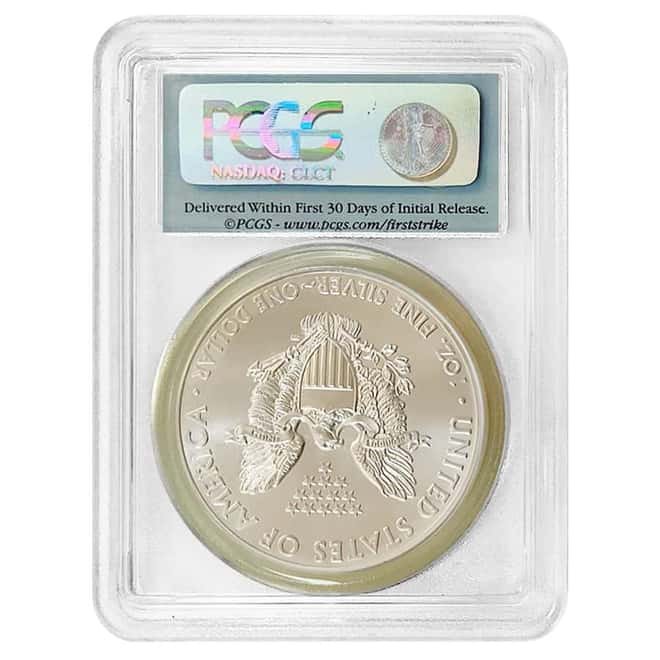 2011 1 oz Silver American Eagle $1 Coin PCGS MS 70 First Strike